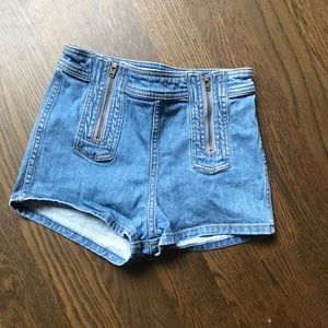Free People Be Mine Front Zip Shorts